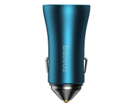Baseus Golden Contactor Pro Car Charger C+C 40W Blue - 1348132 - zdjęcie 3